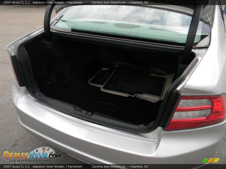 2007 Acura TL 3.2 Alabaster Silver Metallic / Parchment Photo #21