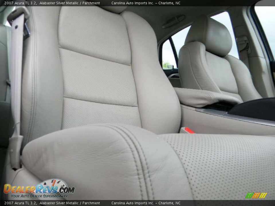 2007 Acura TL 3.2 Alabaster Silver Metallic / Parchment Photo #23