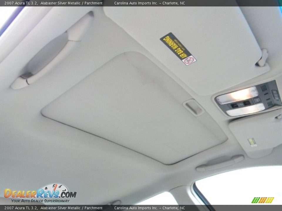 2007 Acura TL 3.2 Alabaster Silver Metallic / Parchment Photo #24
