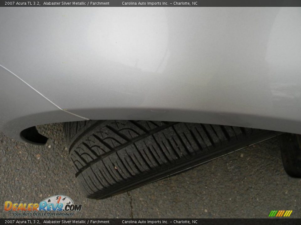 2007 Acura TL 3.2 Alabaster Silver Metallic / Parchment Photo #27
