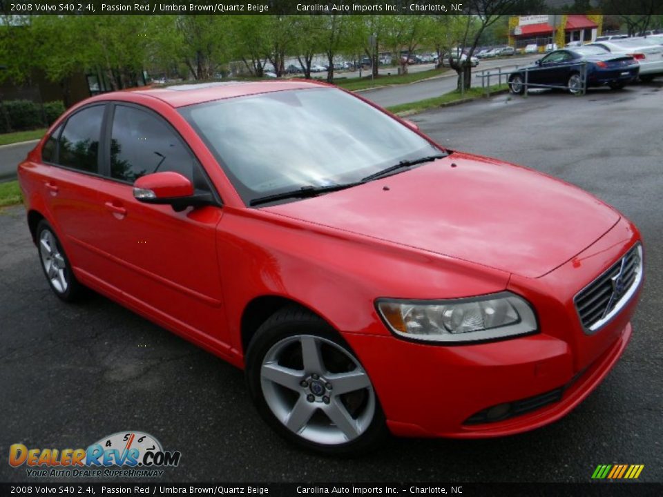 Front 3/4 View of 2008 Volvo S40 2.4i Photo #3