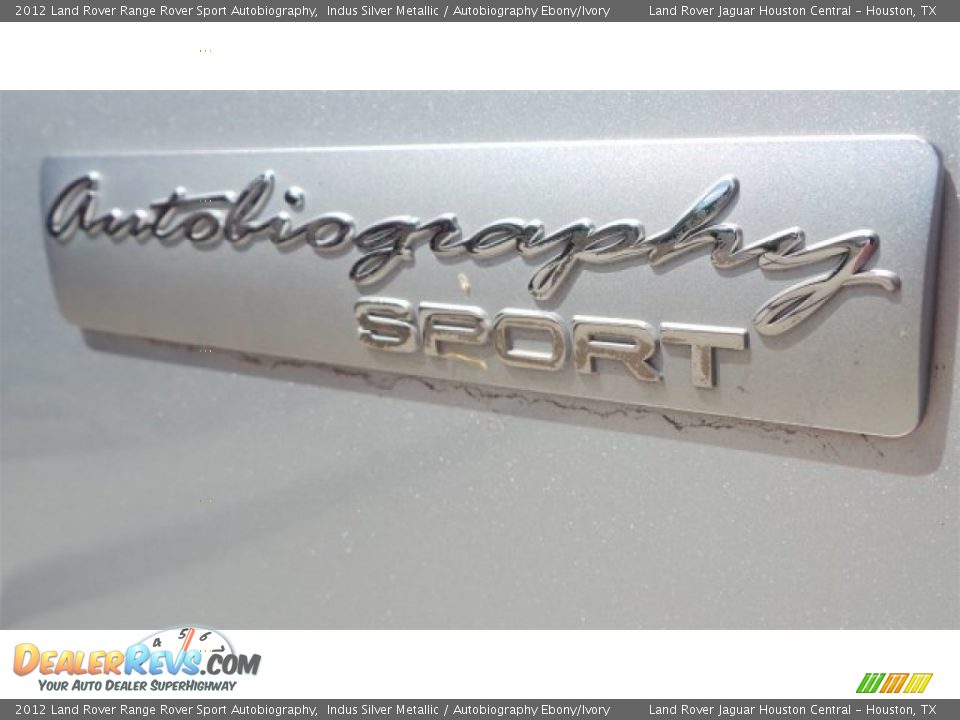 2012 Land Rover Range Rover Sport Autobiography Indus Silver Metallic / Autobiography Ebony/Ivory Photo #13