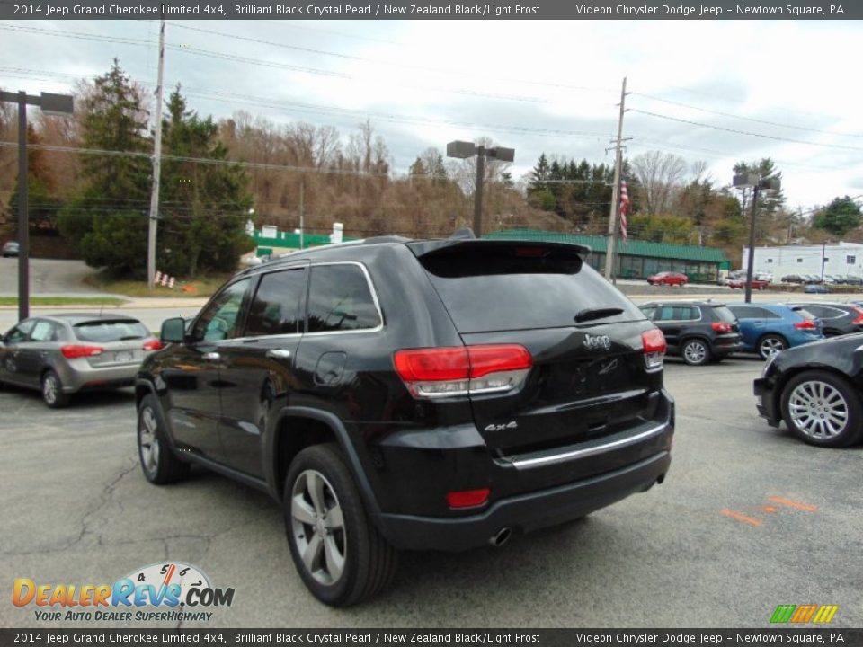 2014 Jeep Grand Cherokee Limited 4x4 Brilliant Black Crystal Pearl / New Zealand Black/Light Frost Photo #5