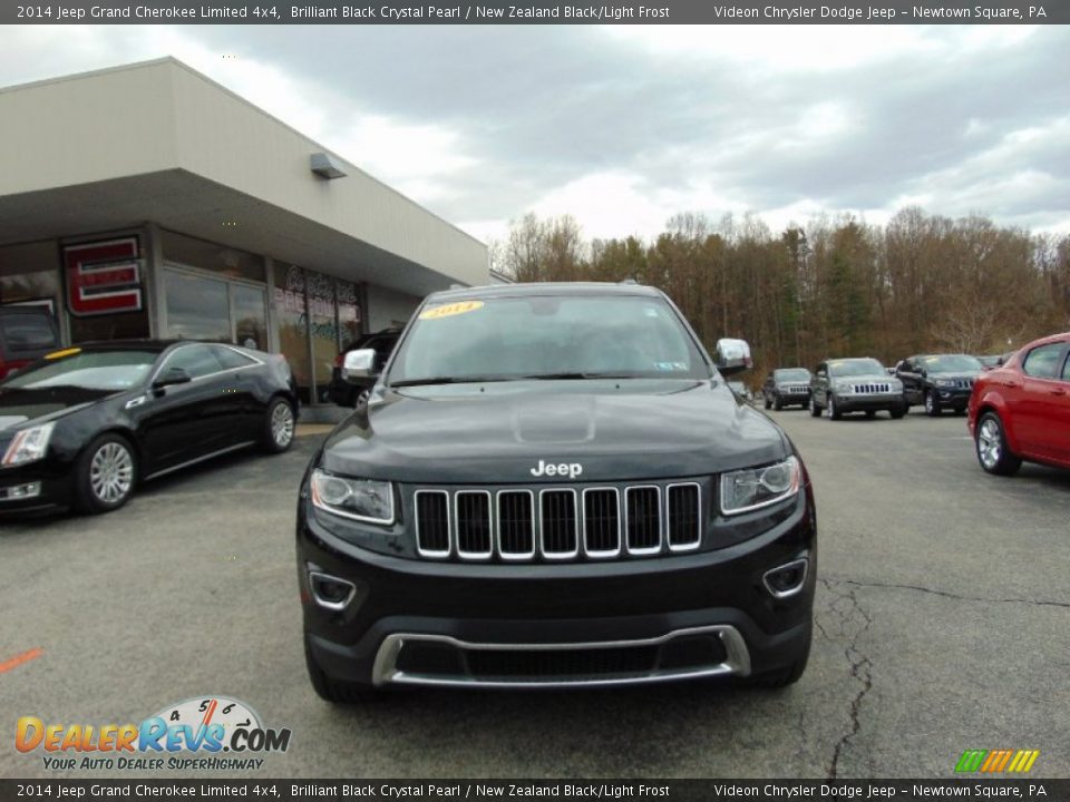 2014 Jeep Grand Cherokee Limited 4x4 Brilliant Black Crystal Pearl / New Zealand Black/Light Frost Photo #8