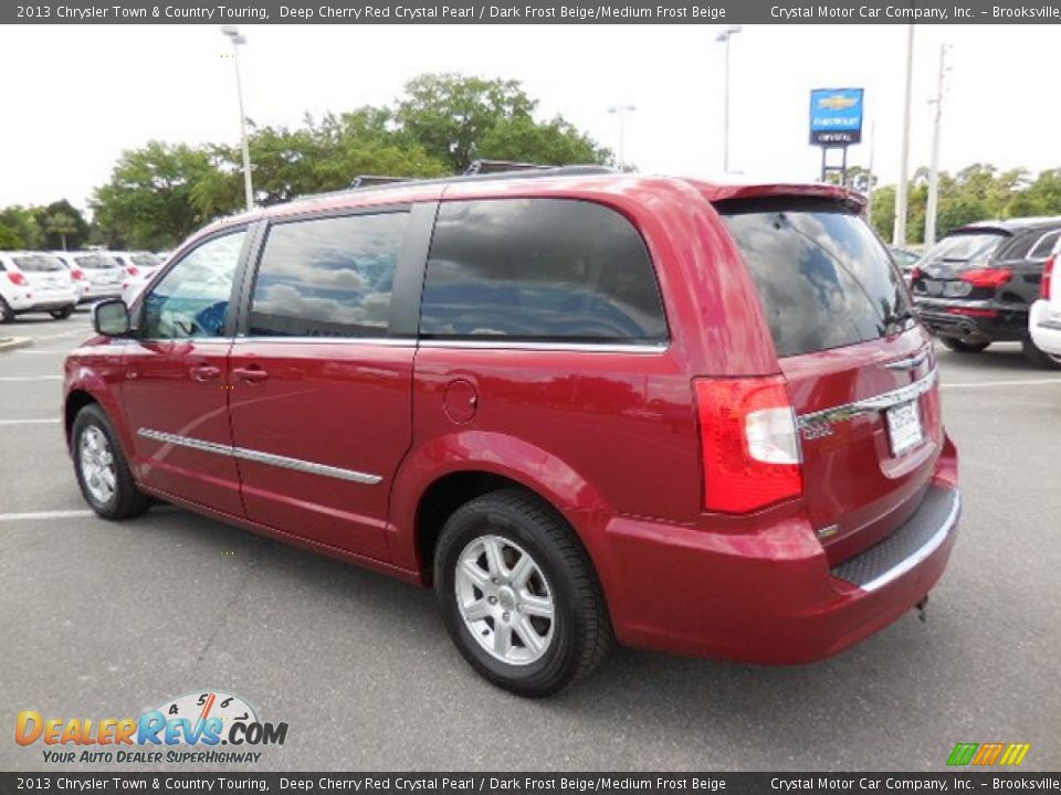 2013 Chrysler Town & Country Touring Deep Cherry Red Crystal Pearl / Dark Frost Beige/Medium Frost Beige Photo #3