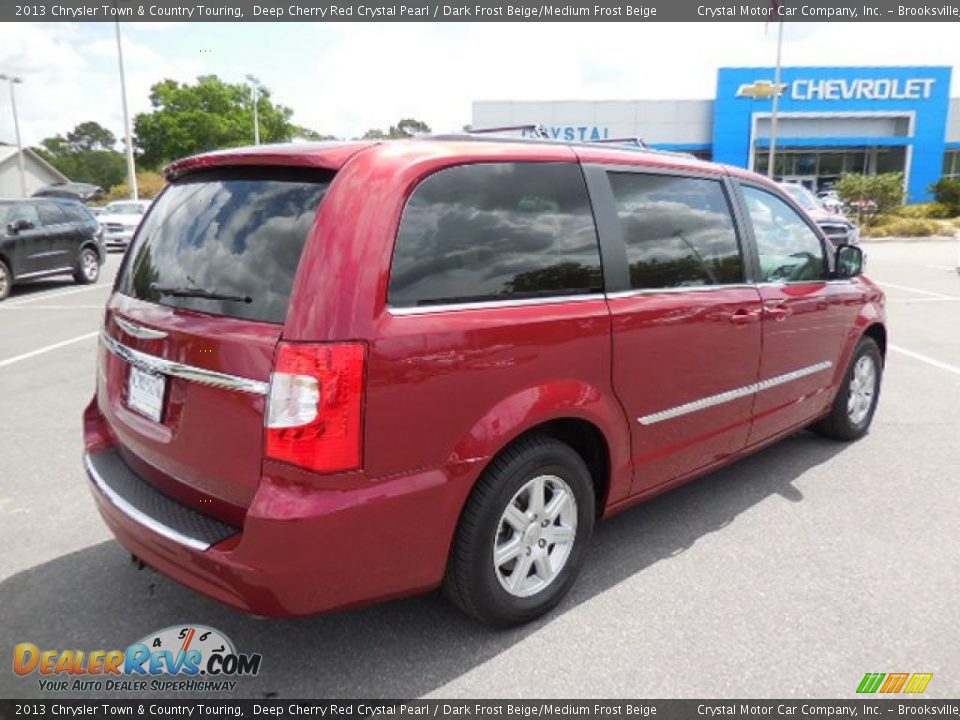 2013 Chrysler Town & Country Touring Deep Cherry Red Crystal Pearl / Dark Frost Beige/Medium Frost Beige Photo #11