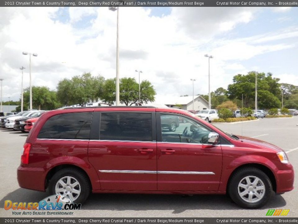 2013 Chrysler Town & Country Touring Deep Cherry Red Crystal Pearl / Dark Frost Beige/Medium Frost Beige Photo #12