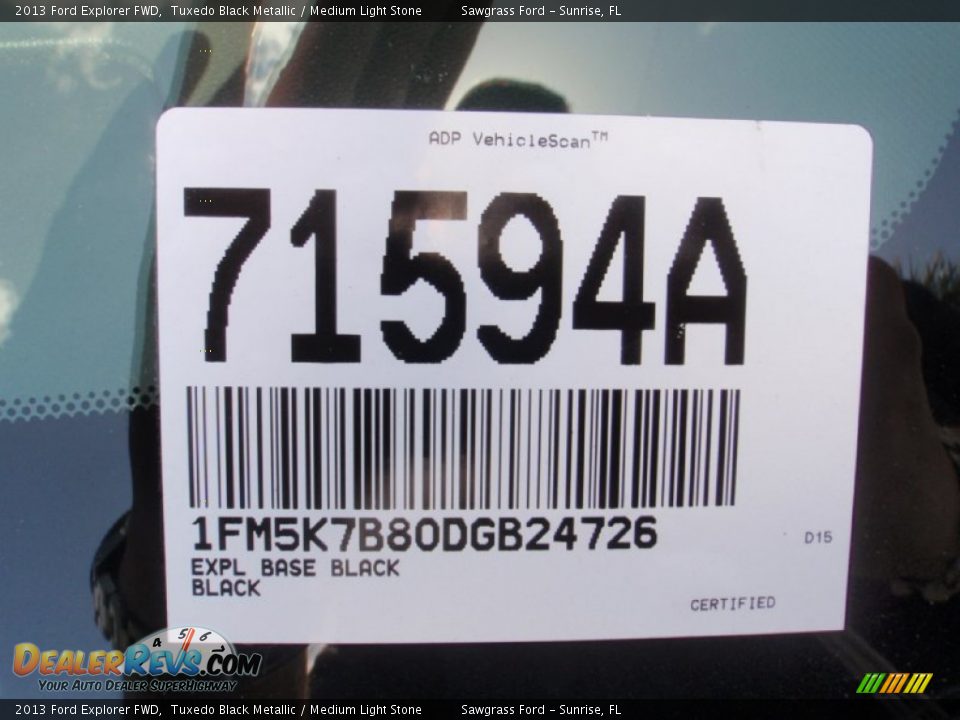 2013 Ford Explorer FWD Tuxedo Black Metallic / Medium Light Stone Photo #34