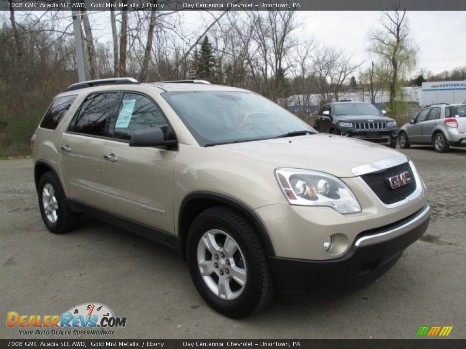 Front 3/4 View of 2008 GMC Acadia SLE AWD Photo #9