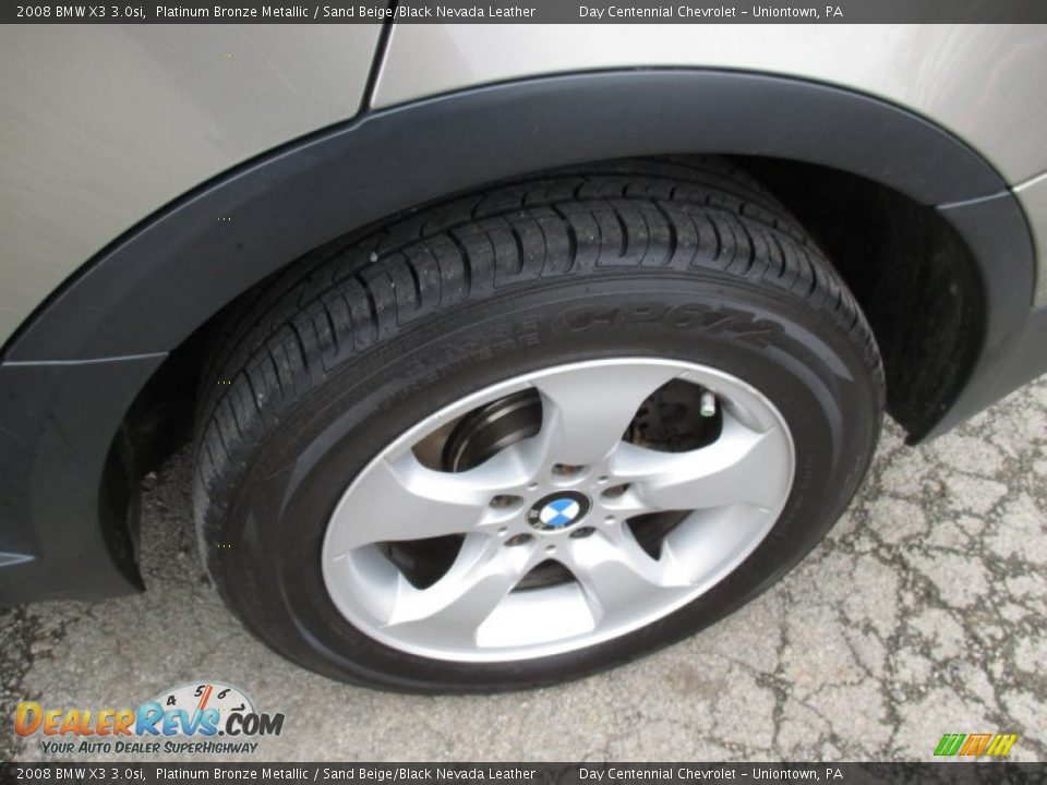 2008 BMW X3 3.0si Platinum Bronze Metallic / Sand Beige/Black Nevada Leather Photo #3
