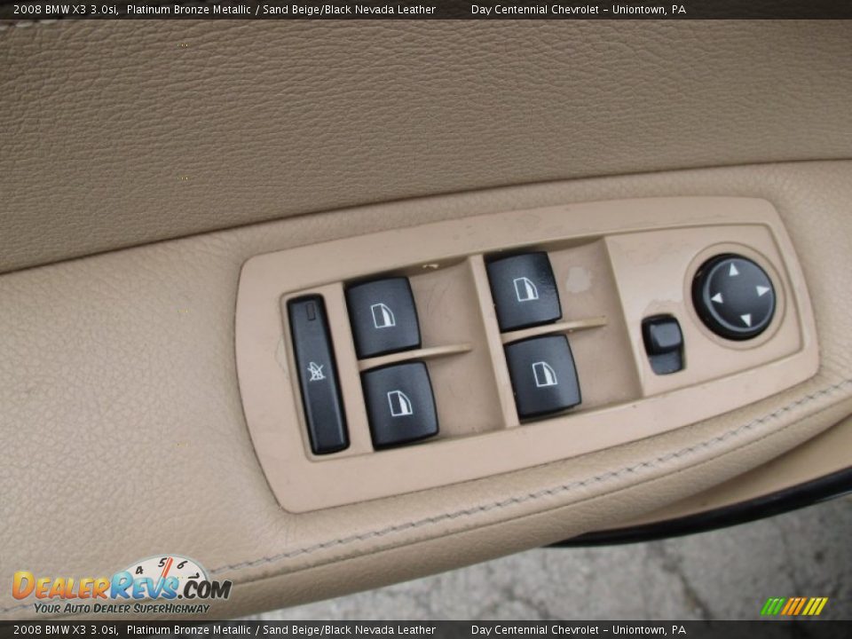 2008 BMW X3 3.0si Platinum Bronze Metallic / Sand Beige/Black Nevada Leather Photo #19