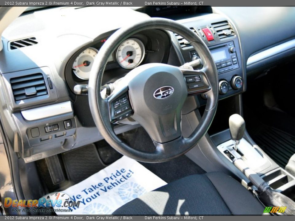 2012 Subaru Impreza 2.0i Premium 4 Door Dark Gray Metallic / Black Photo #5