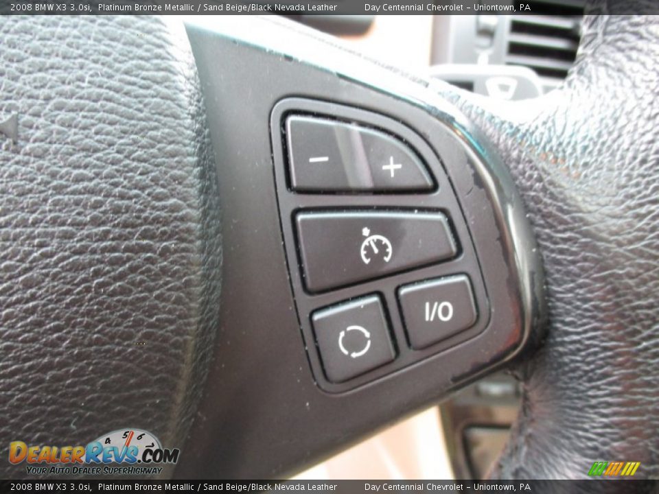 2008 BMW X3 3.0si Platinum Bronze Metallic / Sand Beige/Black Nevada Leather Photo #32