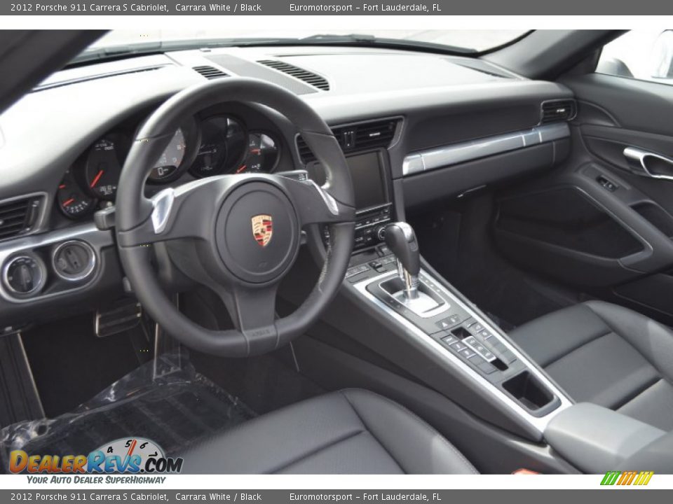 Black Interior - 2012 Porsche 911 Carrera S Cabriolet Photo #20