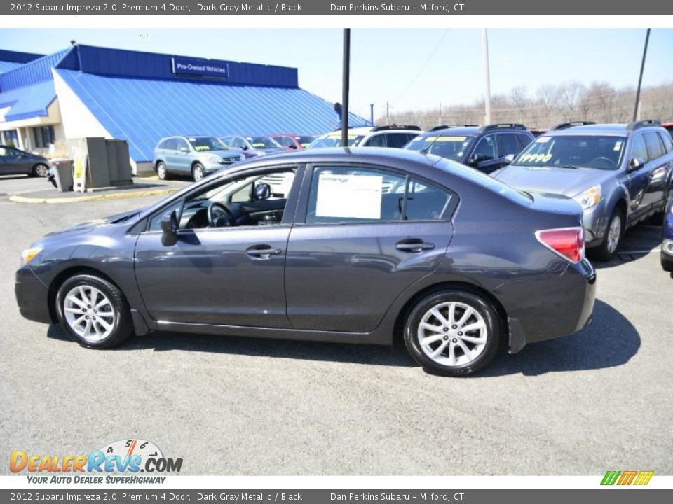 2012 Subaru Impreza 2.0i Premium 4 Door Dark Gray Metallic / Black Photo #10