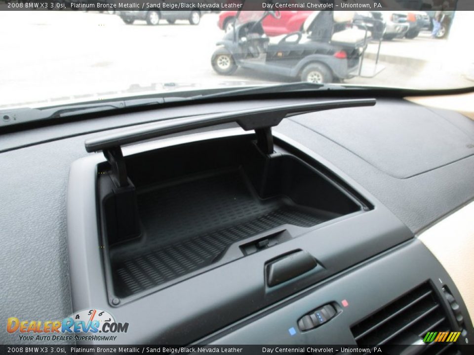 2008 BMW X3 3.0si Platinum Bronze Metallic / Sand Beige/Black Nevada Leather Photo #34