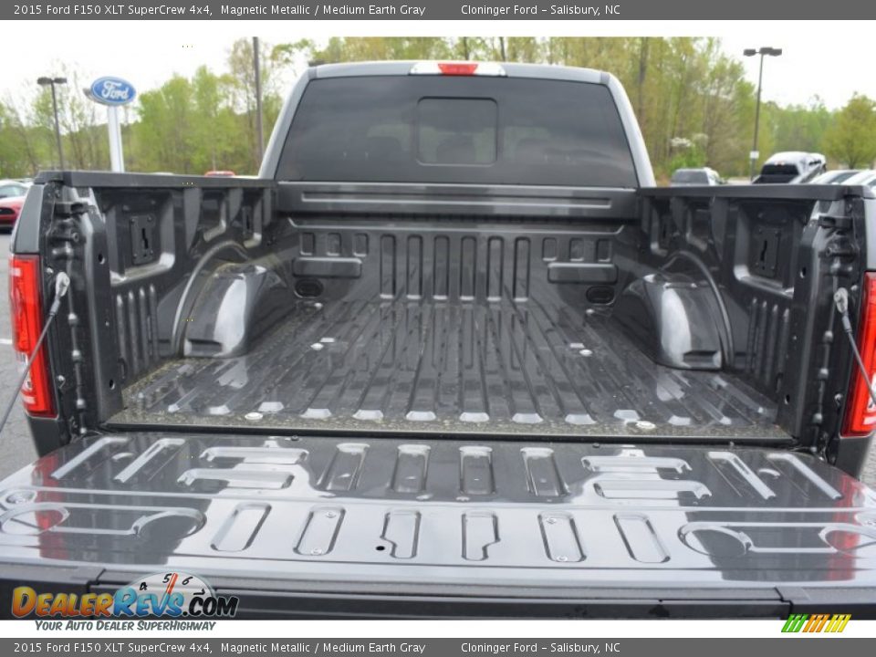 2015 Ford F150 XLT SuperCrew 4x4 Magnetic Metallic / Medium Earth Gray Photo #7