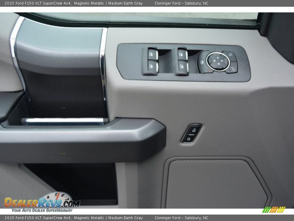 2015 Ford F150 XLT SuperCrew 4x4 Magnetic Metallic / Medium Earth Gray Photo #8