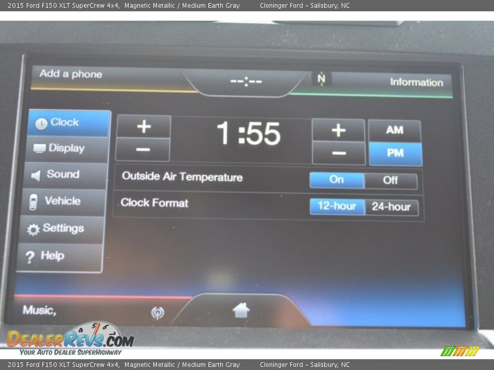 2015 Ford F150 XLT SuperCrew 4x4 Magnetic Metallic / Medium Earth Gray Photo #15