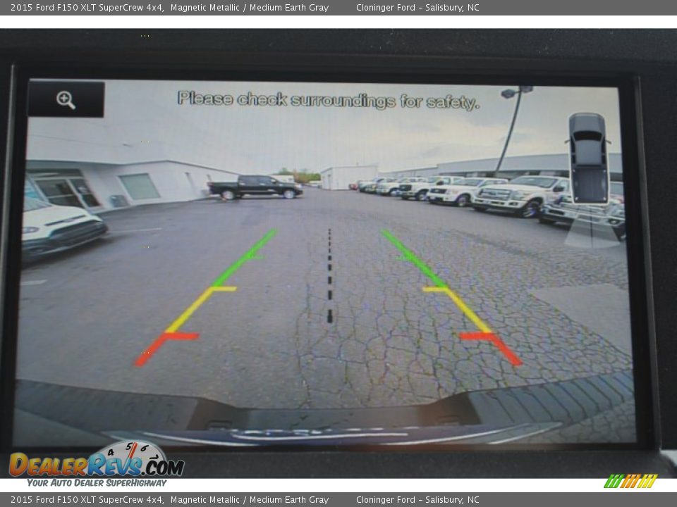 2015 Ford F150 XLT SuperCrew 4x4 Magnetic Metallic / Medium Earth Gray Photo #17