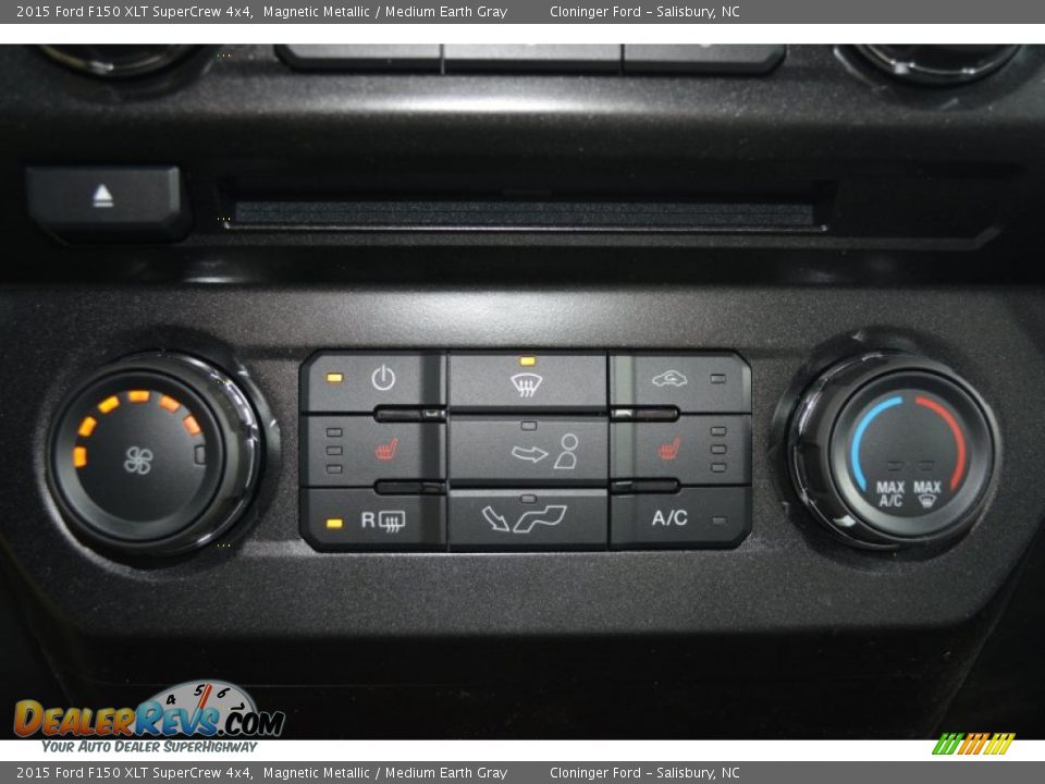 2015 Ford F150 XLT SuperCrew 4x4 Magnetic Metallic / Medium Earth Gray Photo #18