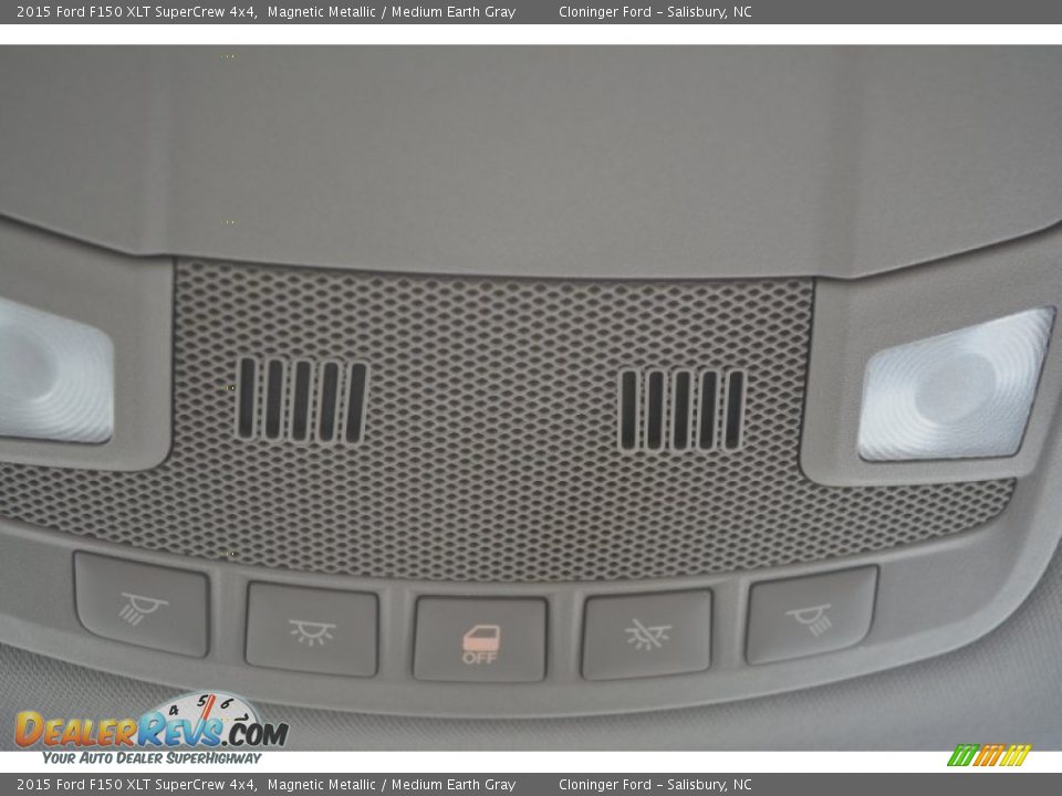2015 Ford F150 XLT SuperCrew 4x4 Magnetic Metallic / Medium Earth Gray Photo #22