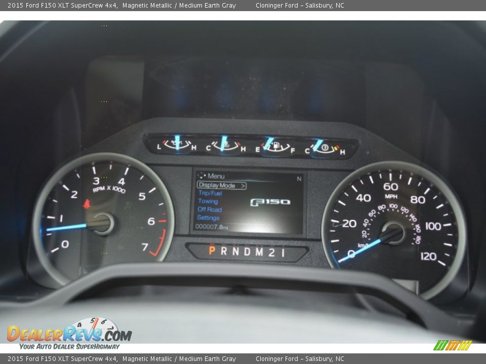 2015 Ford F150 XLT SuperCrew 4x4 Magnetic Metallic / Medium Earth Gray Photo #24