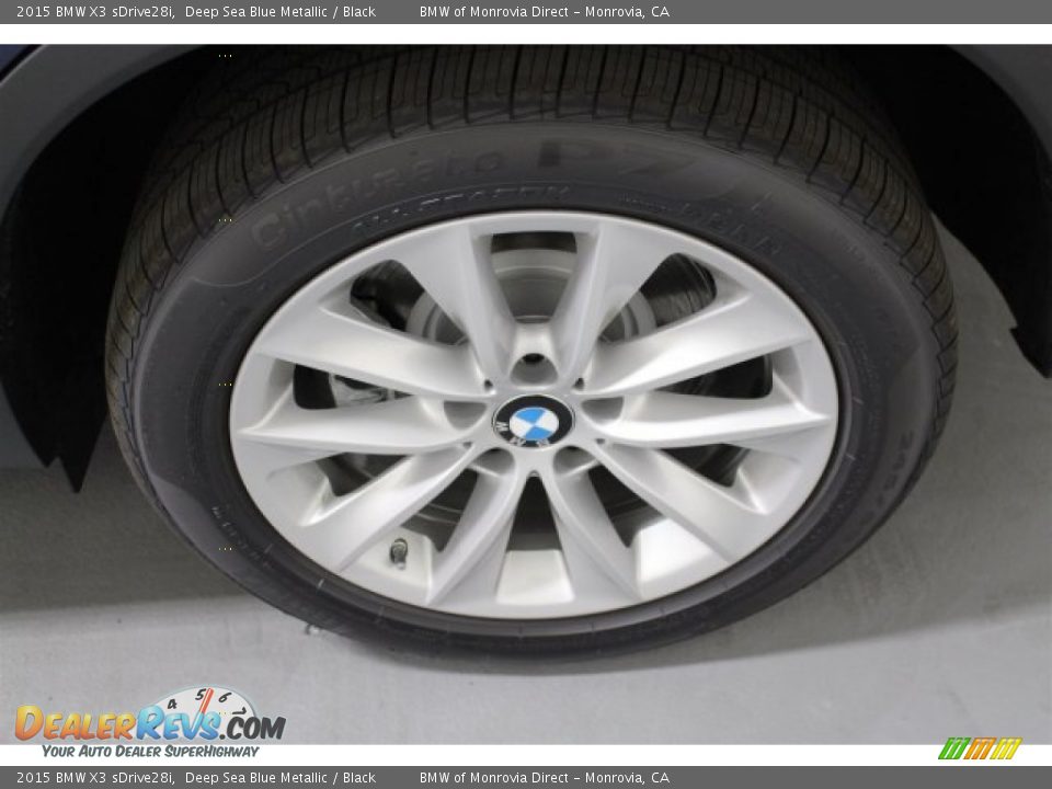 2015 BMW X3 sDrive28i Deep Sea Blue Metallic / Black Photo #4