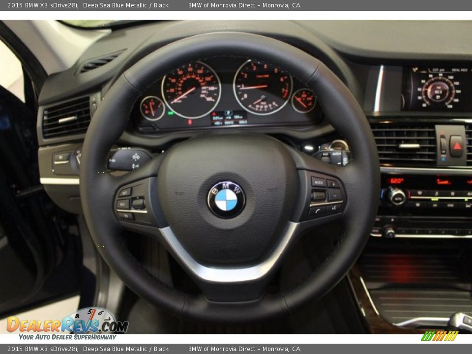 2015 BMW X3 sDrive28i Steering Wheel Photo #9