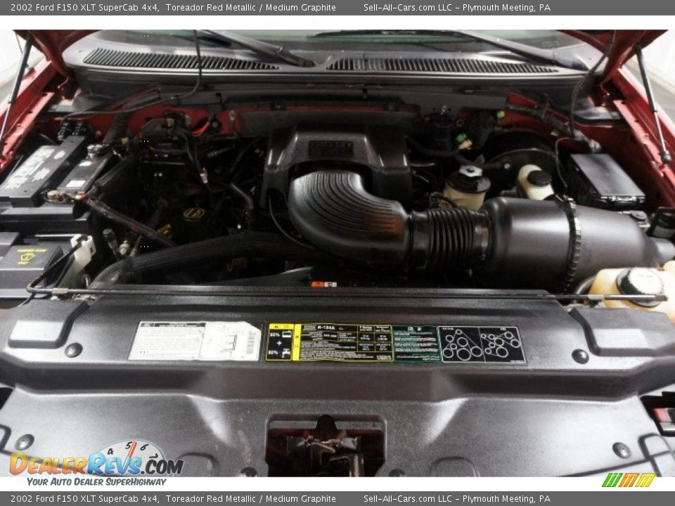 2002 Ford F150 XLT SuperCab 4x4 Toreador Red Metallic / Medium Graphite Photo #33