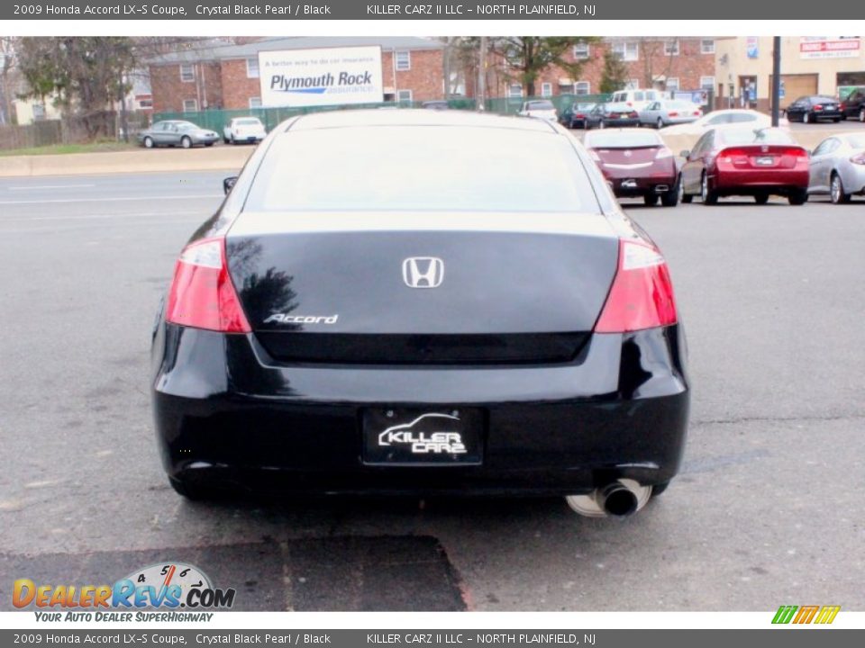 2009 Honda Accord LX-S Coupe Crystal Black Pearl / Black Photo #6