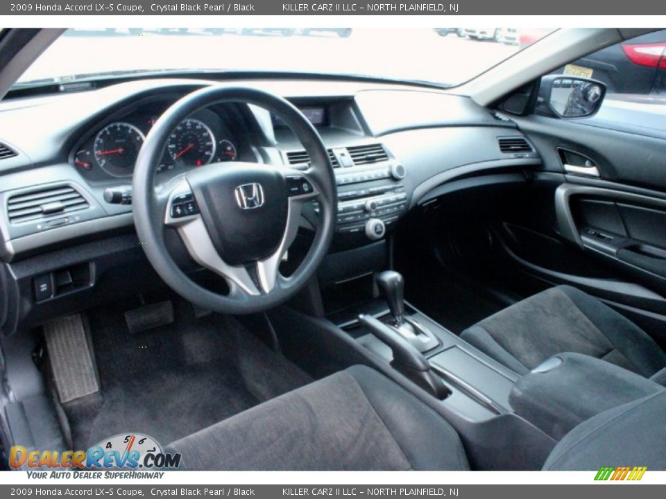 2009 Honda Accord LX-S Coupe Crystal Black Pearl / Black Photo #13