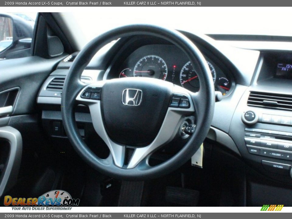 2009 Honda Accord LX-S Coupe Crystal Black Pearl / Black Photo #28