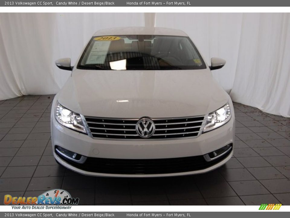 2013 Volkswagen CC Sport Candy White / Desert Beige/Black Photo #3