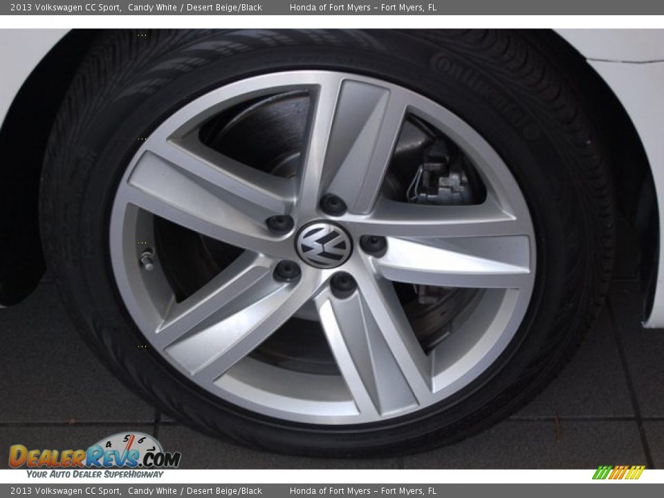 2013 Volkswagen CC Sport Candy White / Desert Beige/Black Photo #4