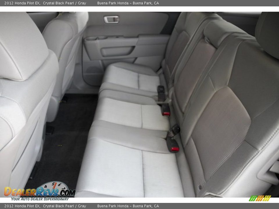2012 Honda Pilot EX Crystal Black Pearl / Gray Photo #4