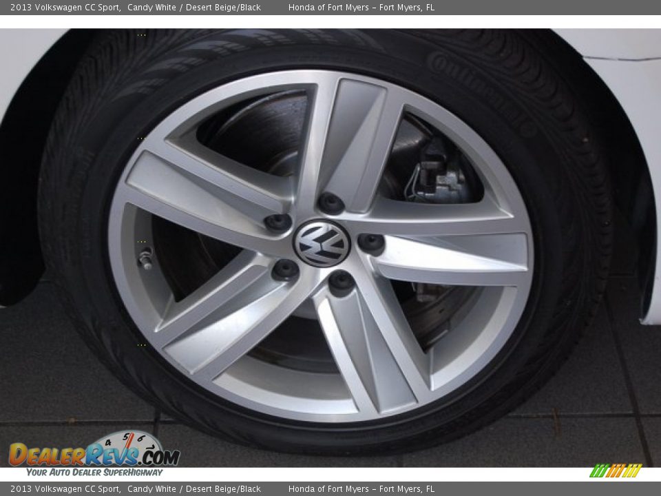2013 Volkswagen CC Sport Candy White / Desert Beige/Black Photo #5