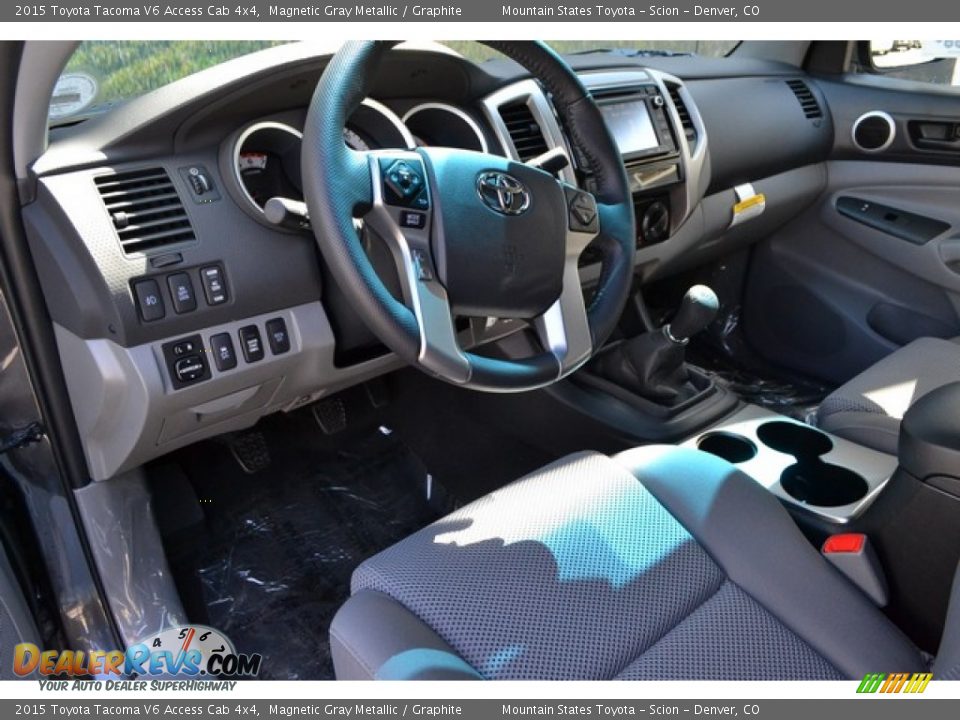 2015 Toyota Tacoma V6 Access Cab 4x4 Magnetic Gray Metallic / Graphite Photo #5
