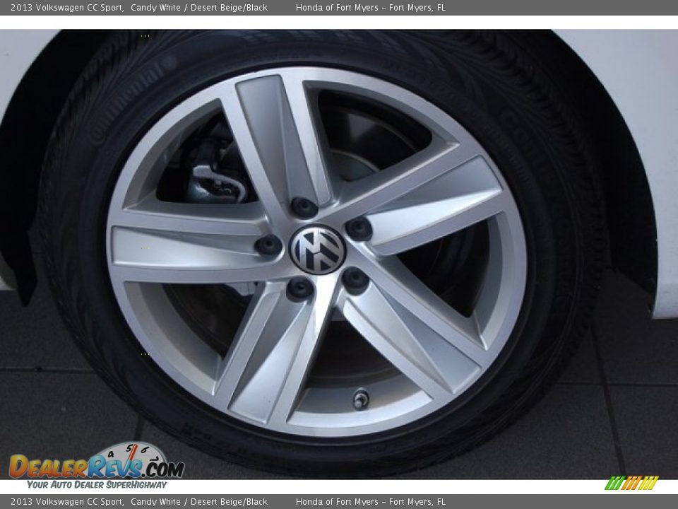 2013 Volkswagen CC Sport Candy White / Desert Beige/Black Photo #9