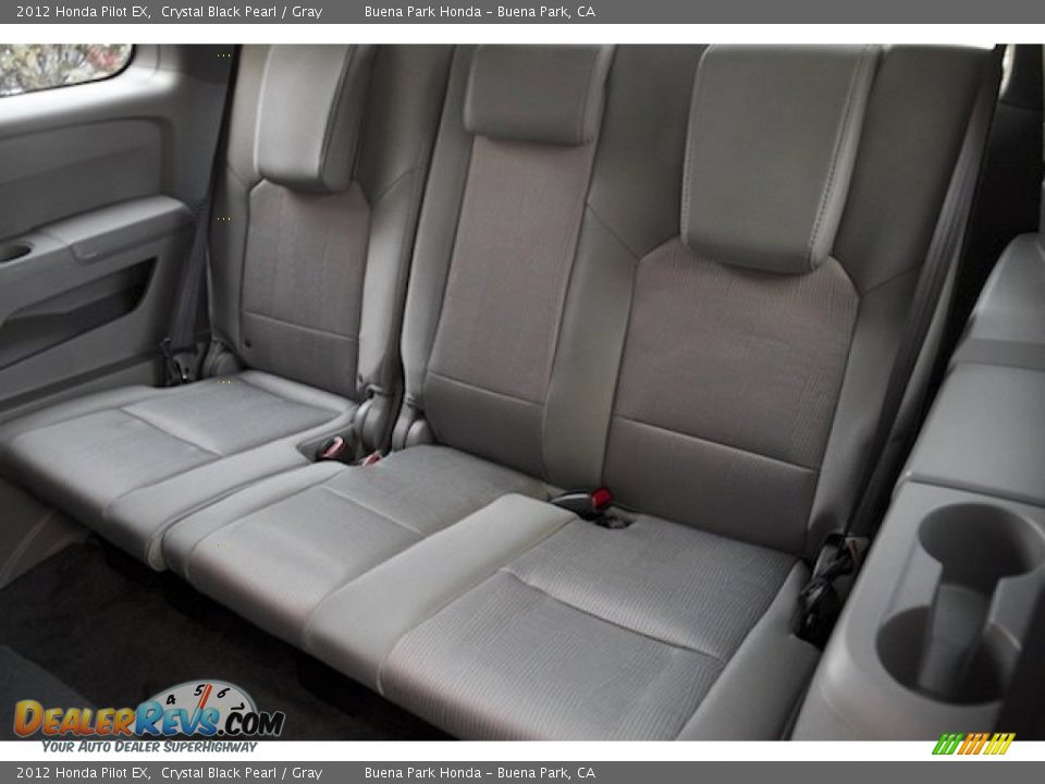 2012 Honda Pilot EX Crystal Black Pearl / Gray Photo #13