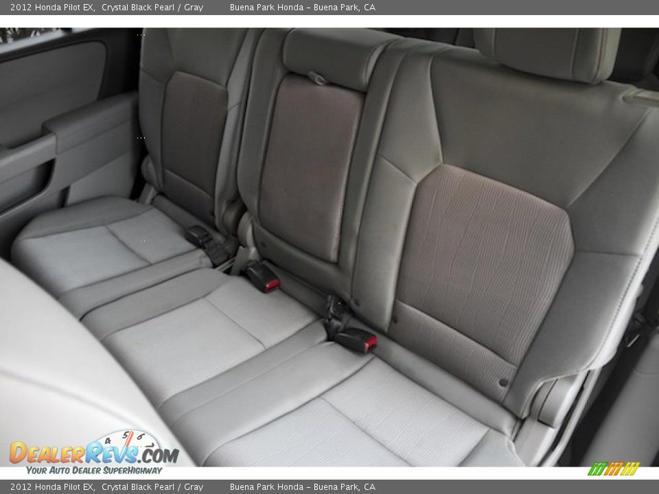 2012 Honda Pilot EX Crystal Black Pearl / Gray Photo #14