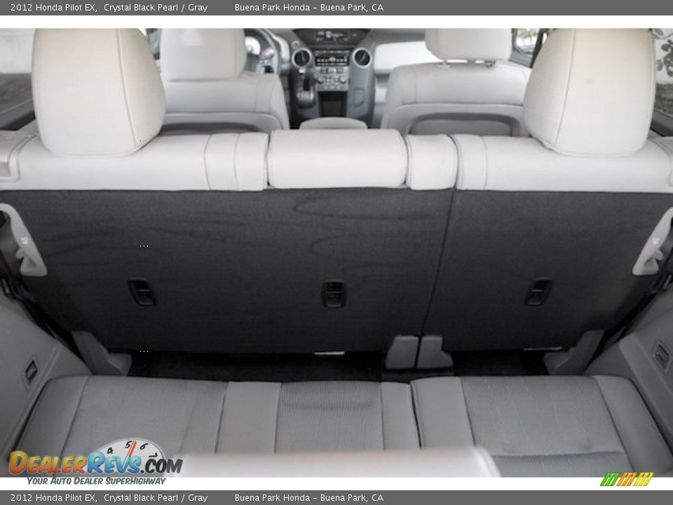 2012 Honda Pilot EX Crystal Black Pearl / Gray Photo #16