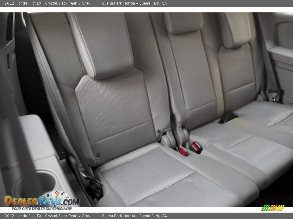 2012 Honda Pilot EX Crystal Black Pearl / Gray Photo #18
