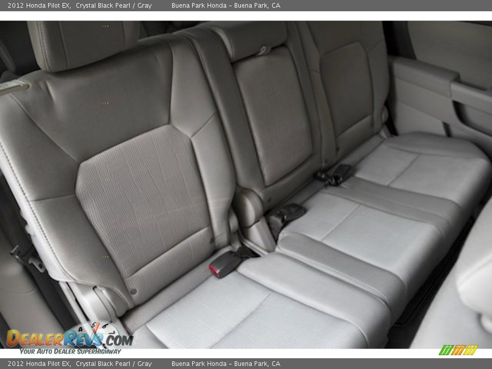 2012 Honda Pilot EX Crystal Black Pearl / Gray Photo #19