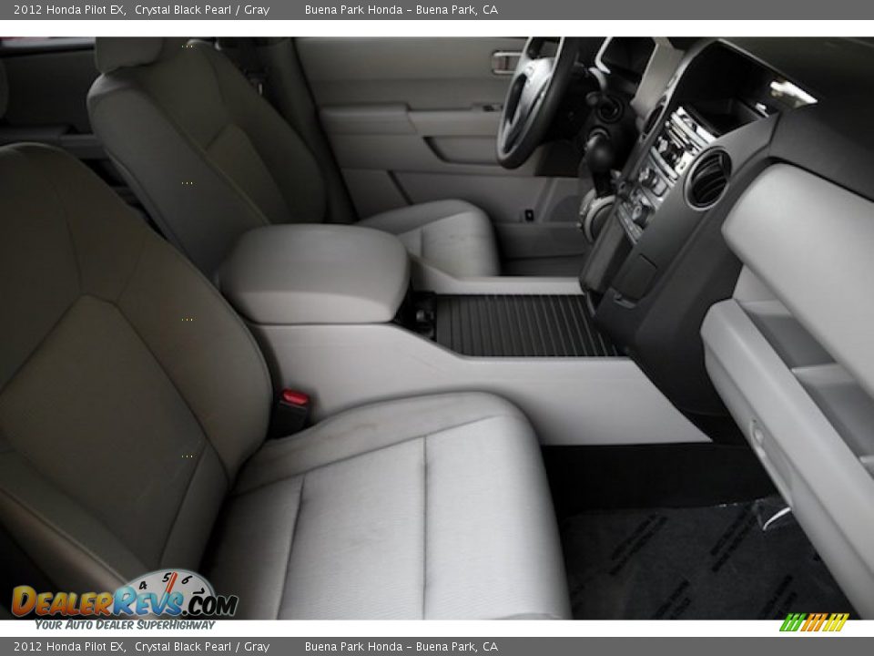 2012 Honda Pilot EX Crystal Black Pearl / Gray Photo #20