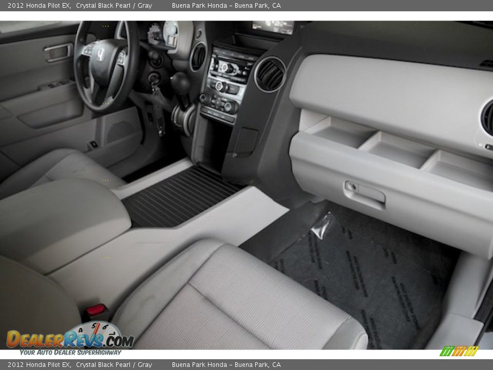 2012 Honda Pilot EX Crystal Black Pearl / Gray Photo #21