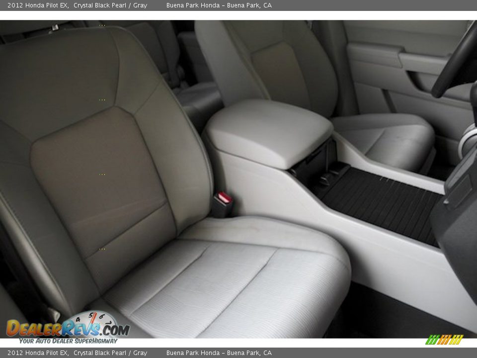 2012 Honda Pilot EX Crystal Black Pearl / Gray Photo #22