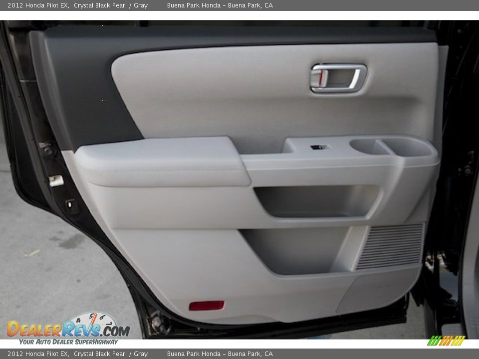 2012 Honda Pilot EX Crystal Black Pearl / Gray Photo #25