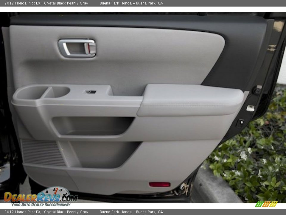 2012 Honda Pilot EX Crystal Black Pearl / Gray Photo #26