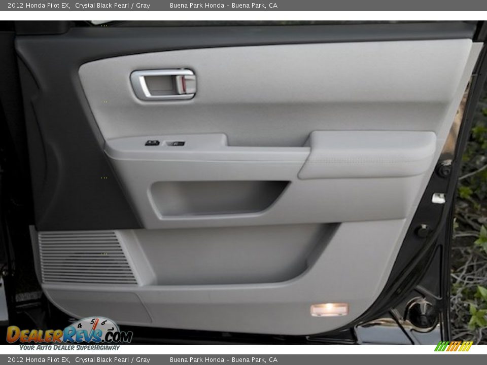 2012 Honda Pilot EX Crystal Black Pearl / Gray Photo #27